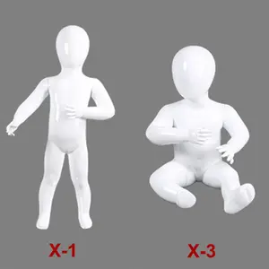 XINJI फैशनेबल उज्ज्वल सफेद खेल बच्चों मॉडल पूर्ण शरीर शीसे रेशा बच्चे पुतलों गर्म बेचने