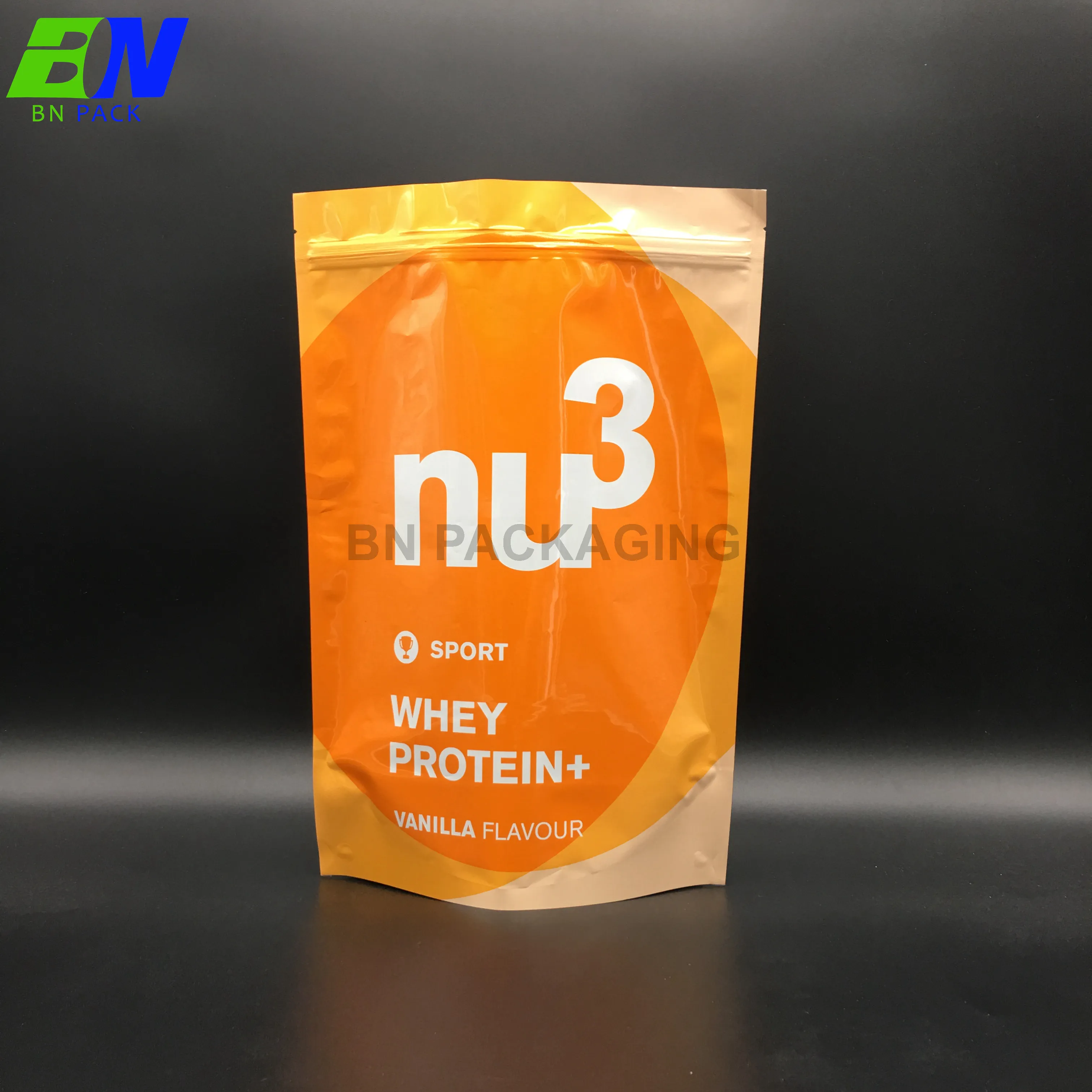 1kg whey protein powder packaging moisture proof stand up ziplock pouch doypack zipper bag