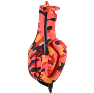 Camouflage <span class=keywords><strong>Casque</strong></span> <span class=keywords><strong>PS4</strong></span>,<span class=keywords><strong>Casque</strong></span> Gamer Professionnel <span class=keywords><strong>Audio</strong></span> Stéréo avec Micro à Réduction du Bruit 3.5mm Over Ear Comfortable rouge - Product Image 2
