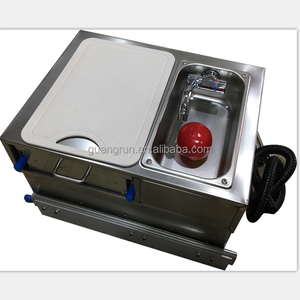 RV <span class=keywords><strong>caravane</strong></span> cuisine En Acier Inoxydable Mini Un Brûleur Pull Type Cuisinière À Gaz Intégré Avec Évier Et Tiroir GR-C001 - Product Image 4