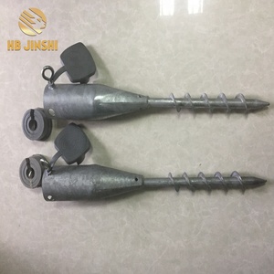 68*550 Mm <span class=keywords><strong>Hot</strong></span> <span class=keywords><strong>Dip</strong></span> Galvanis Tiang Sekrup Jangkar - Product Image 3