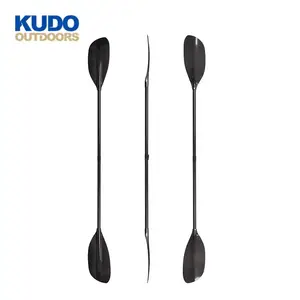 KUDO OUTDOORS çin üretimi karbon jantex bükülmüş şaft kayık kürek whitewater