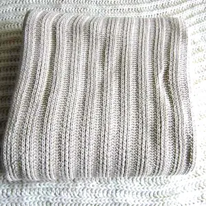 Manta de punto a rayas suéter grueso 100% algodón 50CZ70