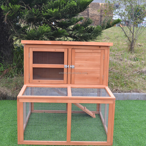 Çin Özel Baskı El Yapımı Tavşan Kafesleri Ahşap Hutch Tasarımlar - Product Image 4