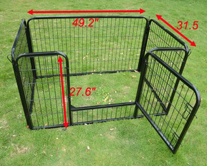 Valla de metal para perros, valla plegable para mascotas, valla extensible para perros - Product Image 1