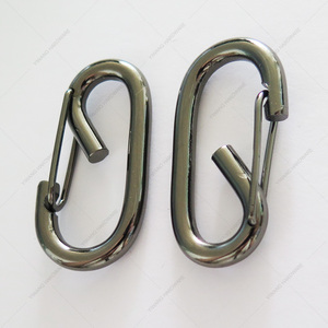 YIWANG काले 6.0x58MM ताला झूला Carabiners वसंत तस्वीर हुक - Product Image 5