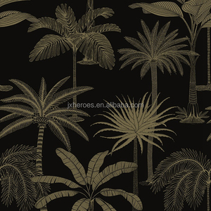 Sud-est Asiatico Stile Albero di Palma e di Cocco Albero Modello di Casa Decorazione <span class=keywords><strong>Carta</strong></span> Da <span class=keywords><strong>Parati</strong></span> - Product Image 2