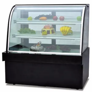 380L Listrik Kue Tampilan Kulkas Kue Showcase Chiller Harga Kue Showcase Untuk Dijual Filipina