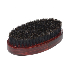 Nuovo design ovale nero bianco morbido di media durezza 100% <span class=keywords><strong>setole</strong></span> di cinghiale capelli <span class=keywords><strong>pennello</strong></span> da barba - Product Image 3