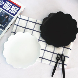 Assiette à soupe en forme de fleur créative personnalisée de 8 pouces, plats à salade de fruits, assiette à collation pour <span class=keywords><strong>Restaurant</strong></span> à domicile - Product Image 1