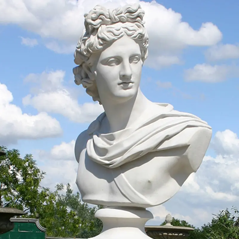 Hot Selling maßge schneiderte Größe geschnitzte Marmor Skulptur Büste römischen Statue Kopf