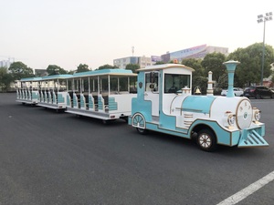 Certificat CE ISO Acheter alimenté par batterie Big Electric Tourist Trackless <span class=keywords><strong>Tour</strong></span> Amusement Electric Trackless Train à vendre - Product Image 3