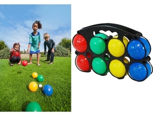 Ensemble de 8 boules de pétanque <span class=keywords><strong>en</strong></span> résine <span class=keywords><strong>plastique</strong></span> de 72 mm, écologiques, durables, sûres, incassables, logo personnalisé, divertissement sportif - Product Image 6