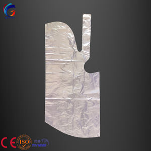 Weit verbreitet Einweg wasserdichter Kunststoff Friseur umhang benutzer definierte Friseursalon bedruckte Schneiden halten Kleidung vom Wasser fern - Product Image 4