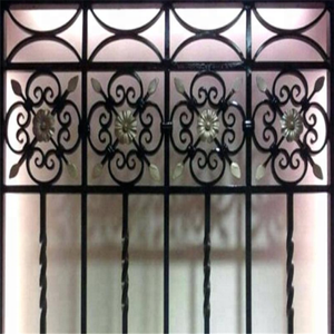 Buena calidad al aire libre forjado acero decorativo diseños balcón parrilla - Product Image 1