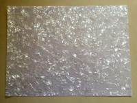 Feuille de plastique celluloïd personnalisée bleu ciel 0.17-5mm d'épaisseur coquille perle à motifs