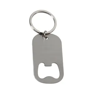 Mirror polish bottle opener design zinc alloy tag custom metal blank dog tag