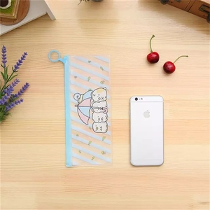 Women Small Transparent Clear Makeup Bag PVC Zipper Cosmetic Organizer Bag Students School Cosmetic Pencil Bag Case Pouch
