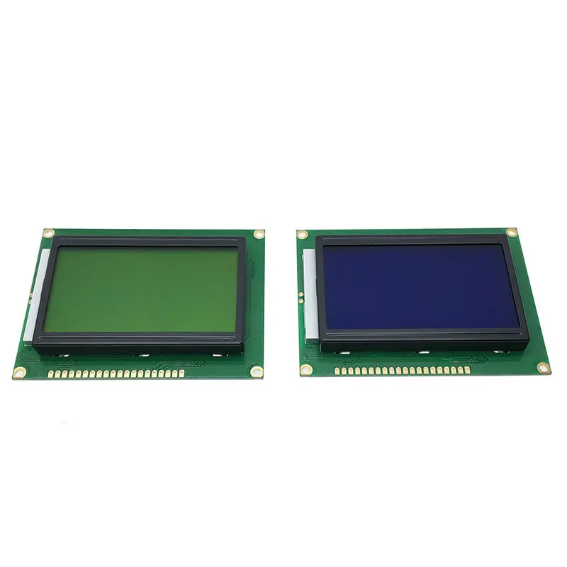 Placa LCD con módulo de pantalla ST7920, 12864, 128X64, 5V, color amarillo y verde