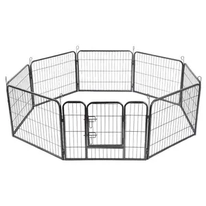 Personalizzato Pieghevole per Esterni di Grandi Dimensioni In Metallo Cane di Animale Domestico Box Puppy Esercizio recinzione Recinzione Con 8 Pannelli