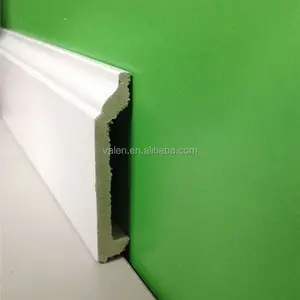 Zócalo decorativo de pared de plástico barato al por mayor de 80mm cubiertas de moldura de zócalo gabinete de cocina zócalo de pared