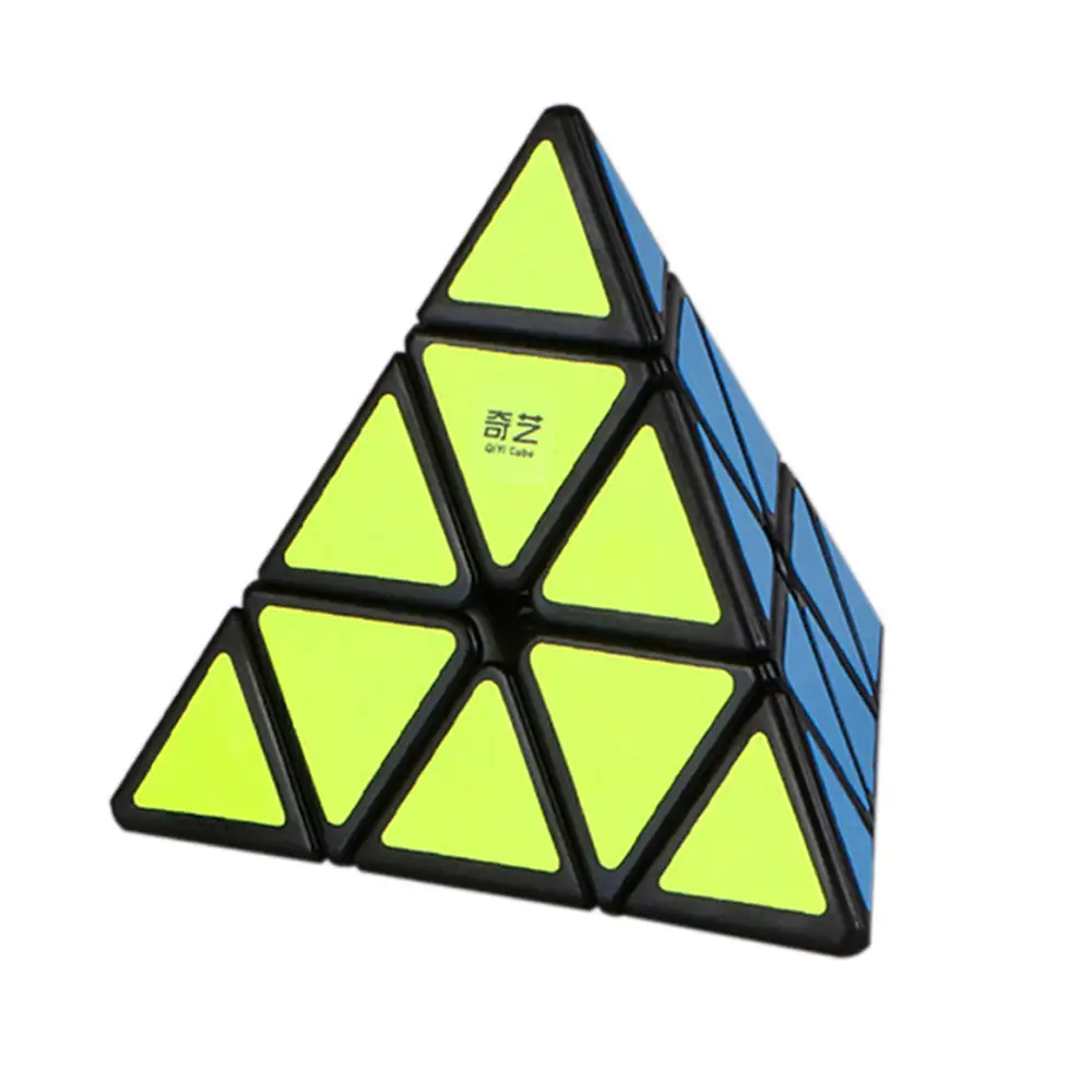Kinder Geschwindigkeit Cubo Magico Magic Cube Spielzeug QiMing Ein Twist Triangle Professional Kunststoff Puzzle Würfel