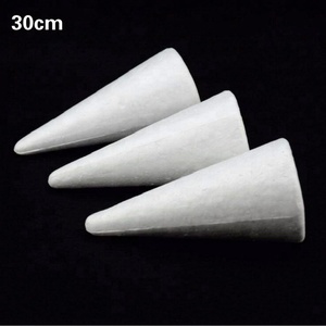 Cône en mousse de polystyrène pour enfants, 30cm, cadeaux importés chinois, bricolage - Product Image 1