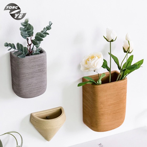 Occidentale indoor elegante ornamento vari colori popolari di design per la casa decorazione da <span class=keywords><strong>parete</strong></span> in ceramica appeso vaso - Product Image 3