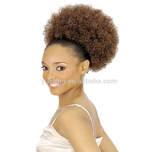 2023 bouffantes Afro <span class=keywords><strong>queue</strong></span> <span class=keywords><strong>de</strong></span> <span class=keywords><strong>cheval</strong></span> couleur naturelle - Product Image 2