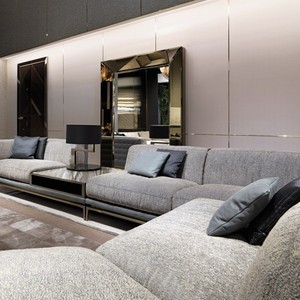 Bộ Sofa Góc Hình Chữ L Bằng Nhung Sang Trọng - Product Image 3