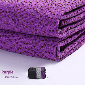 Personalizzato Super assorbente inodore antiscivolo riciclato antiscivolo Pilates Hot <span class=keywords><strong>Yoga</strong></span> Mat asciugamano puntini in silicone - Product Image 2