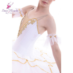 Disfraz de tutú de <span class=keywords><strong>ballet</strong></span> clásico para niñas, vestido de bailarina de baile individual, color blanco, BLL046 - Product Image 6
