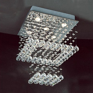 9 Têtes 3 ou <span class=keywords><strong>4</strong></span> couches moderne grand plafond cristal rectangulaire lustres - Product Image 6