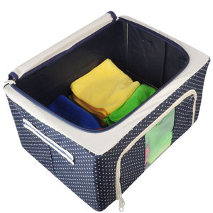 Hot bán OEM Logo có sẵn không thấm nước Oxford vải có thể gập lại đồ lót lưu trữ quần áo đồ chơi hộp lưu trữ - Product Image 5