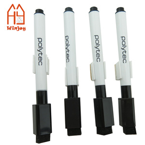 Le bureau et l'école utilisent un stylo de <span class=keywords><strong>tableau</strong></span> <span class=keywords><strong>blanc</strong></span> de taille Mini avec gomme, aimant avec porte-stylo en plastique. - Product Image 4