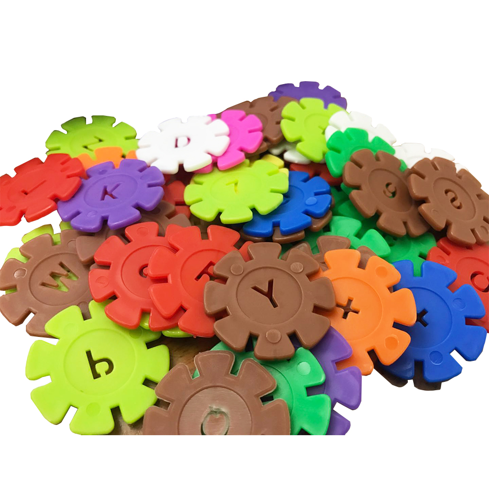 Китай Экологичный пластик строительные блоки Снежинка кирпич DIY игрушка подарок для детей