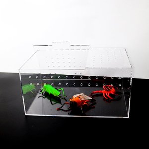 Terrarium acrylique vitrines pour animaux de compagnie <span class=keywords><strong>cage</strong></span> d'écran pour reptile tortue hamster acrylique hamster <span class=keywords><strong>cage</strong></span> acrylique reptile <span class=keywords><strong>cage</strong></span> - Product Image 4