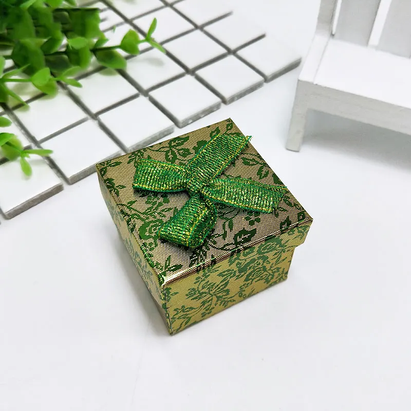 New arrival small cardboard ring box jewelry colorful ring display box cheap handmade recoverable ring jewelry box