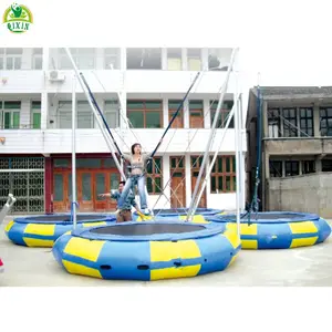 Cina Pabrik Murah Baru Desain Besar Ponsel Bungee Trampoline untuk 4 Orang Lompat Bungee Trampoline Park