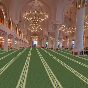 High quality customized axminster mosque carpet from China broadloom axminster carpet roll Jacquard