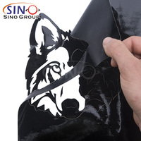 Vinilo Adhesivo de PVC Brillante/Mate de 0.61x50M, Material para Pósteres Gráficos, Resistente a los Rayos UV y al Agua, Película para Plotter de Corte