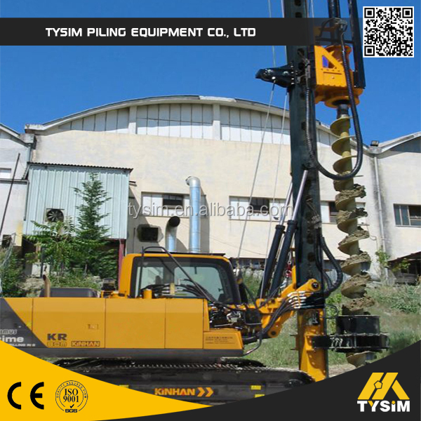 TYSIM machine de forage sur chenilles CFA engin de travaux publics KR80M hydraulique sur chenilles foreuse