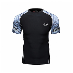 <span class=keywords><strong>Rashguard</strong></span> MMA BJJ personnalisé pour hommes, vêtements de sport en spandex, tissu respirant à compression, vêtements de natation sublimés, design personnalisé - Product Image 1