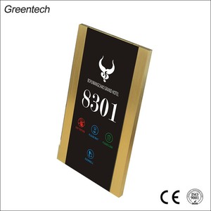 Kim Loại Đương Đại Phòng Khách Sạn Tên Tấm Cửa Kỹ Thuật Số Dấu Hiệu Với Hệ Thống Khóa Thép Nhôm Cho Hiện Đại Nhà Số Tấm - Product Image 3