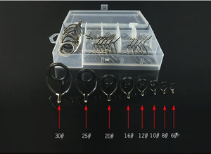 Yinyoyo — <span class=keywords><strong>canne</strong></span> à pêche en mer, <span class=keywords><strong>anneaux</strong></span>, Guides, taille mixte, 75, pièces/boîte - Product Image 5
