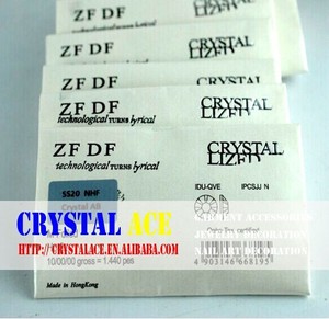 Strass Hotfix a marchio asso di cristallo per abbellimento abbigliamento