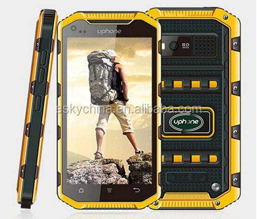5.0 дюймов экран прочный телефон MTK 6582VW четырехъядерных процессоров 1 ГБ + 8 ГБ андроид мобильный телефон