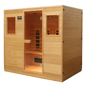 Tienda de Sauna de vapor familiar de madera convencional, precio de Sauna portátil