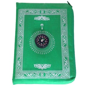 Nouvelles idées de produits 2023 Tapis de prière musulman de poche écologique Tapis de prière de voyage avec boussole - Product Image 3