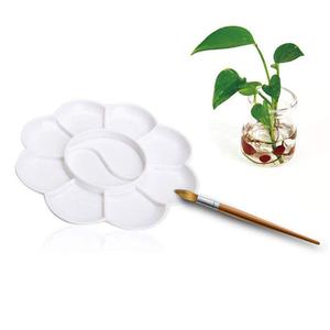Tavolozza per Pittura Artistica a Forma di Fiore Bview, Palette in Plastica per Acquerello, Tavolozza da Viaggio per Dipingere - Product Image 6